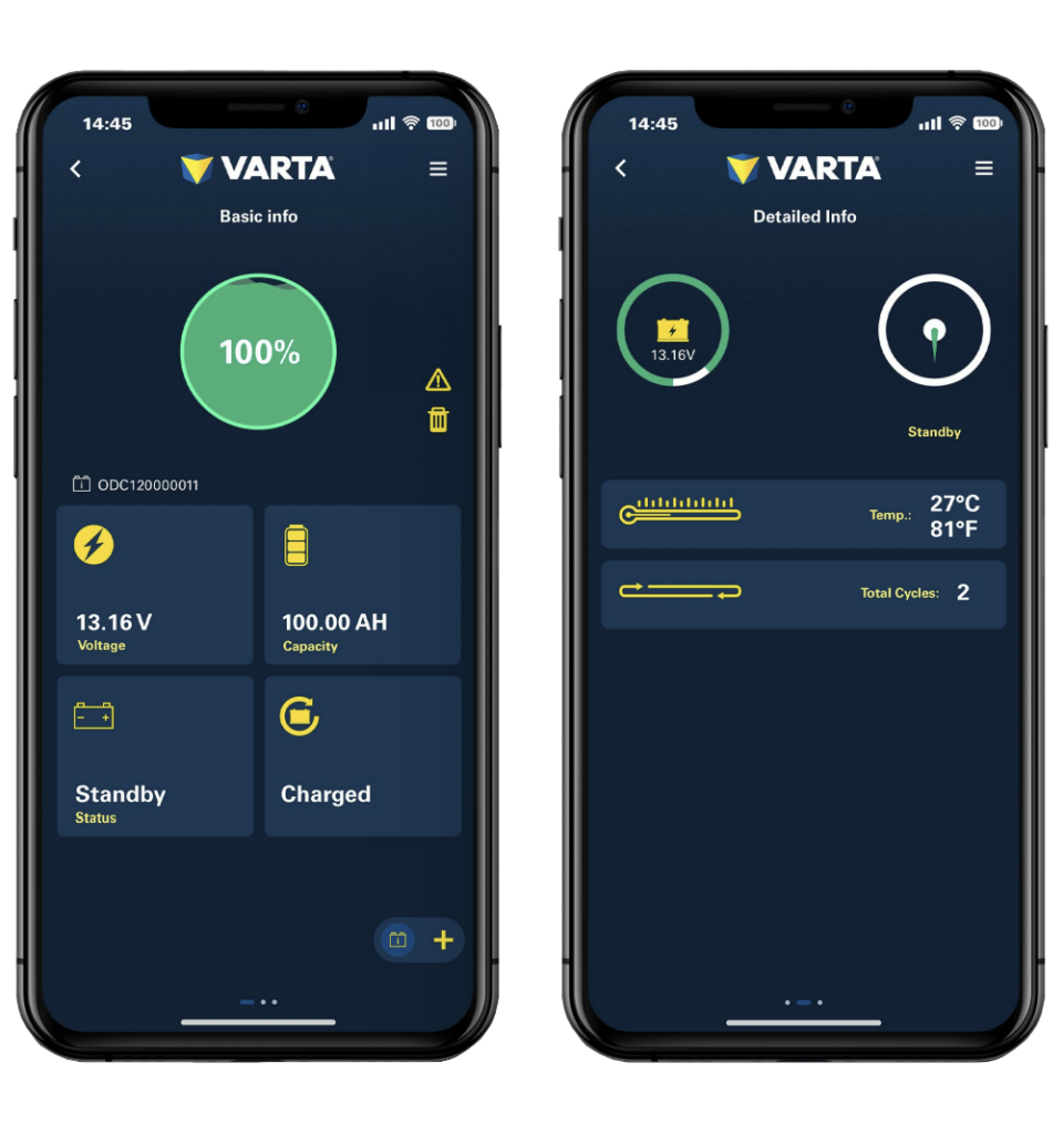 App bluetooth varta batteria al litio